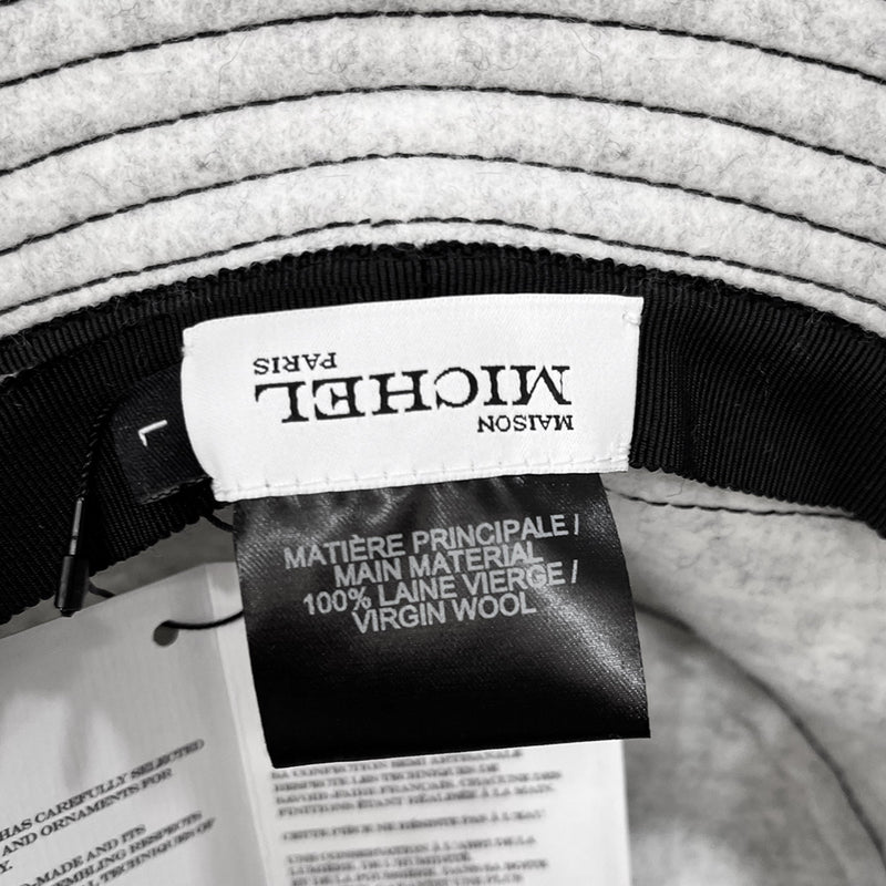Maison Michel Stitching Detail Hat | Designer code: 2422001 | Luxury Fashion Eshop | Miamaia.com