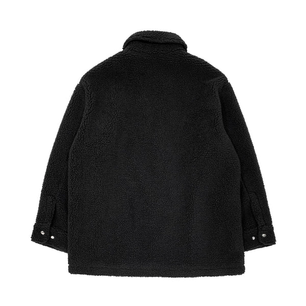 Miuccia Flocked Logo Fleece Jacket | Designer code: MC2022AW0096 | Luxury Fashion Eshop | Miamaia.com