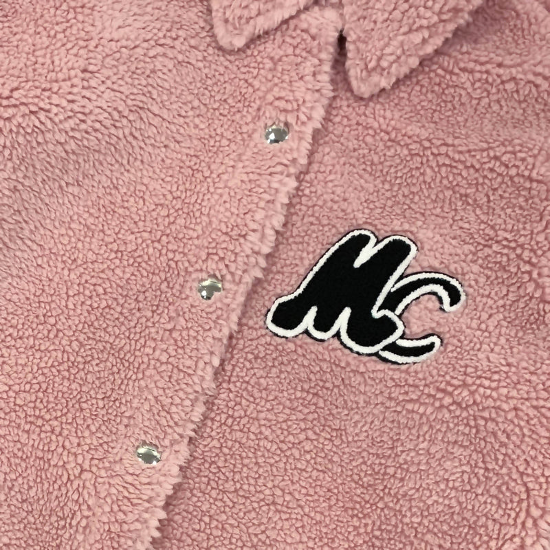 Miuccia Flocked Logo Fleece Jacket | Designer code: MC2022AW0096 | Luxury Fashion Eshop | Miamaia.com