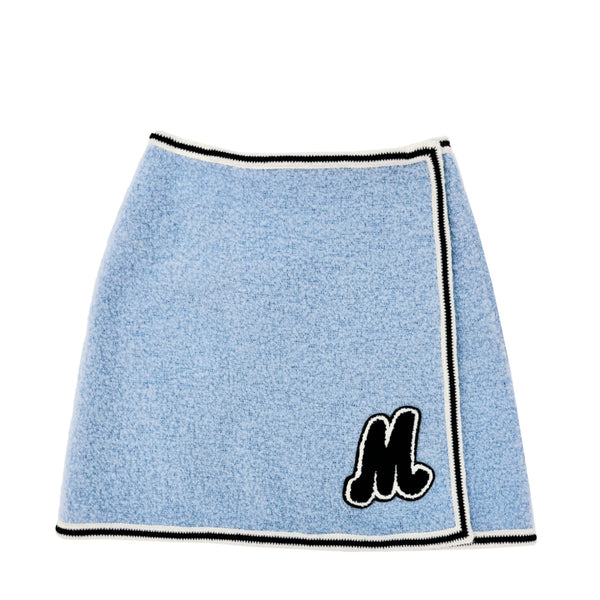 Miu Miu Monogram Boucle Mini Skirt | Designer code: MG17332E37 | Luxury Fashion Eshop | Miamaia.com