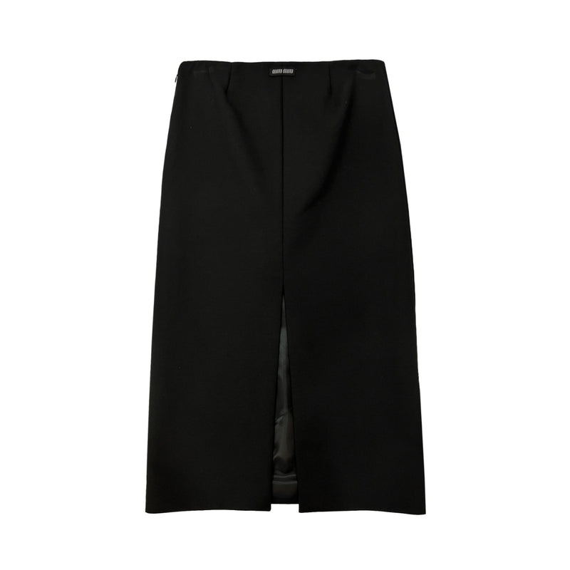 Miu Miu Jersey Midi Skirt | Designer code: MG17711CS1 | Luxury Fashion Eshop | Miamaia.com