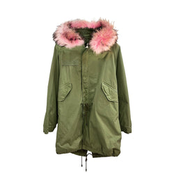 Mr & Mrs Italy Fur Collar Parka Coat | Designer code: PK1001SC2 | Luxury Fashion Eshop | Miamaia.com