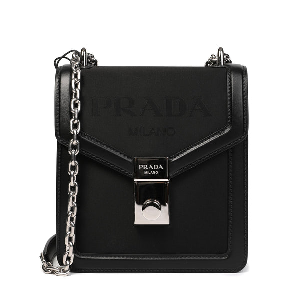 Prada Flap Lock Details Shoulder Bag | Designer code: 1BD254VUOH2DLM | Luxury Fashion Eshop | Miamaia.com