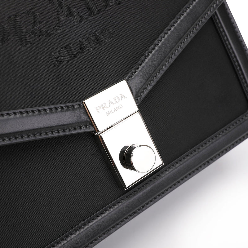 Prada Logo Embossed Crossbody Bag | Designer code: 1BD253VCOH2DLM | Luxury Fashion Eshop | Miamaia.com