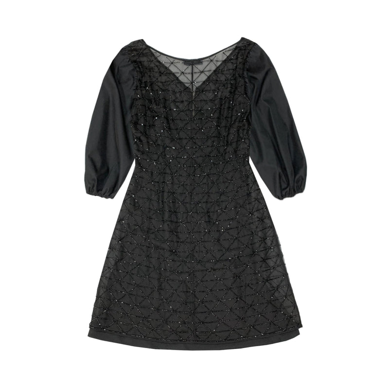 Prada Sutera Dress With Triangle Beads | Designer code: P3E67RS2111ZB1 | Luxury Fashion Eshop | Miamaia.com