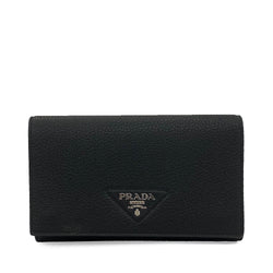 Prada Logo Lettering Continental Wallet | Designer code: 1MF0262BBE | Luxury Fashion Eshop | Miamaia.com