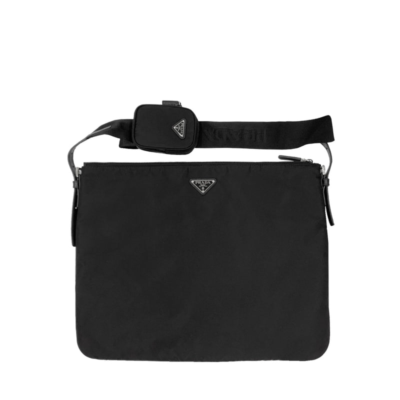 Prada Logo Messenger Bag | Designer code: 2VH121VOOO064 | Luxury Fashion Eshop | Miamaia.com