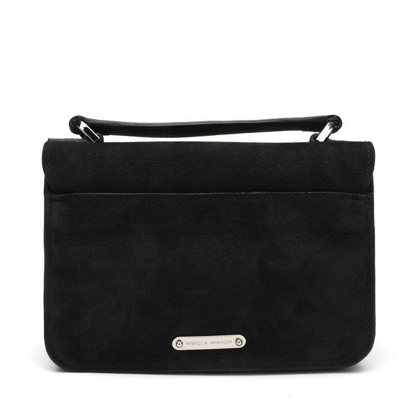 Rebecca Minkoff Nubuck Leather Mini Darren Messenger Bag | Designer code: HS18ENUX28 | Luxury Fashion Eshop | Miamaia.com