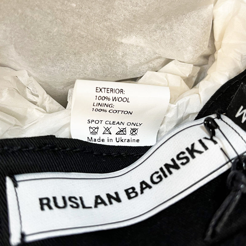 Ruslan Baginskiy Chain Detail Baker Boy Hat | Designer code: KPC033WGCHRB | Luxury Fashion Eshop | Miamaia.com