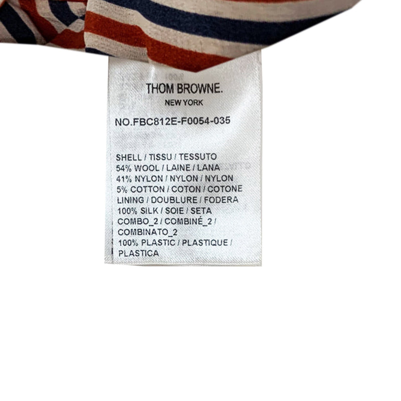 Thom Browne Tweed Single Breasted Blazer | Designer code: FBC812EF0054 | Luxury Fashion Eshop | Miamaia.com