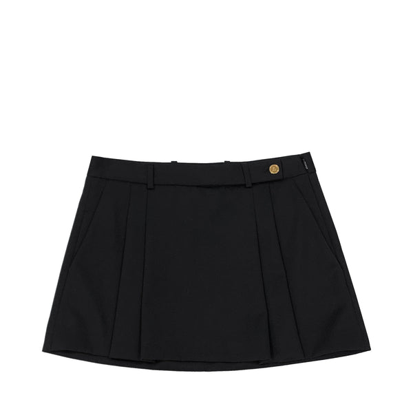 Versace Medusa Button Pleated Skirt | Designer code: 10073981A05158 | Luxury Fashion Eshop | Miamaia.com