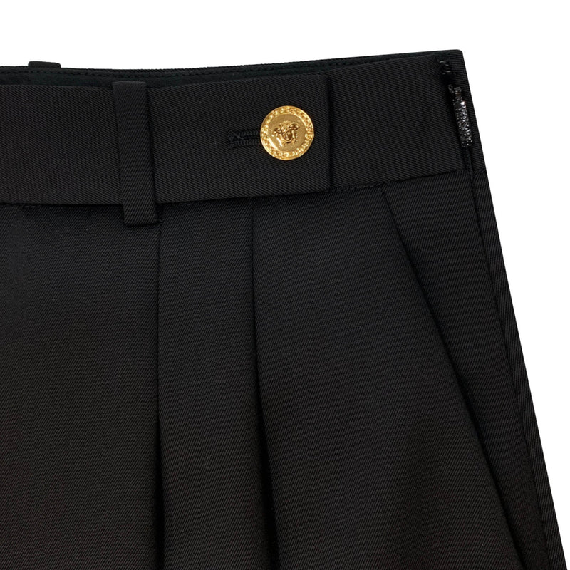 Versace Medusa Button Pleated Skirt | Designer code: 10073981A05158 | Luxury Fashion Eshop | Miamaia.com
