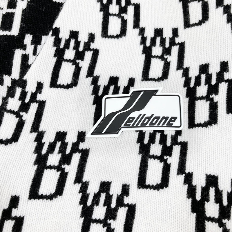 We11done Jacquard Logo Cardigan | Designer code: WDKC122639 | Luxury Fashion Eshop | Miamaia.com