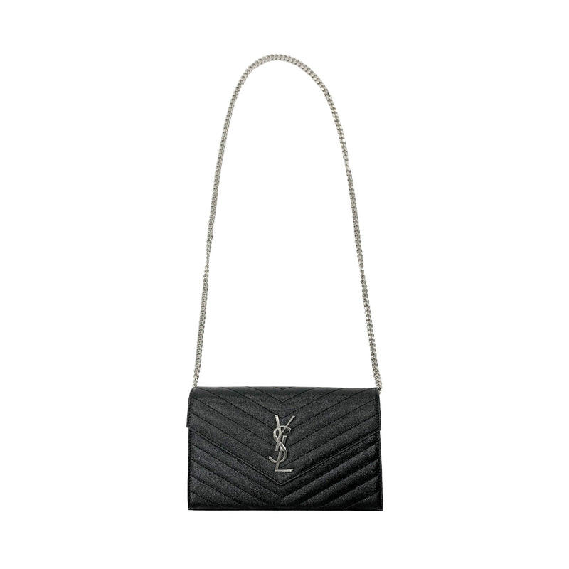 Saint Laurent Monogram Chain Wallet | Designer code: 377828BOW02 | Luxury Fashion Eshop | Miamaia.com