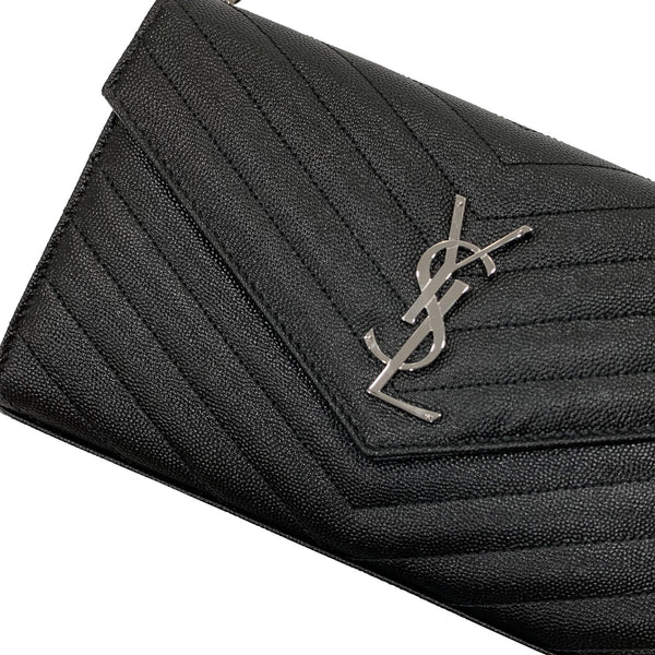 Saint Laurent Monogram Chain Wallet, Designer code: 393953BOW08, Luxury  Fashion Eshop