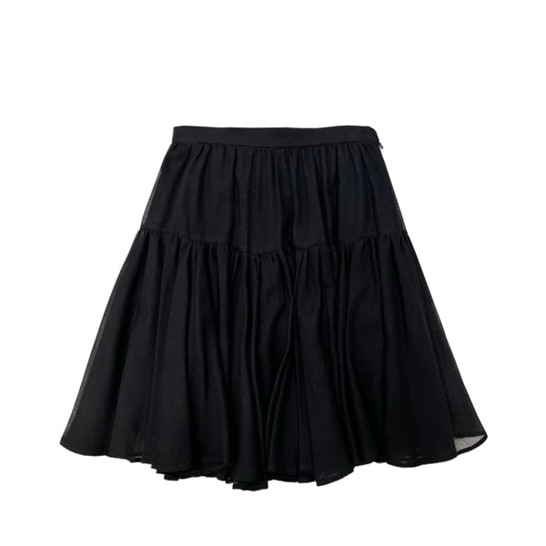 Saint Laurent Ruffle Skirt | Designer code: 549905Y594S | Luxury Fashion Eshop | Miamaia.com