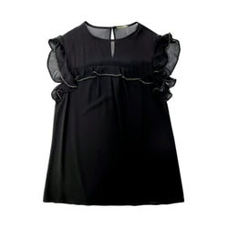Saint Laurent Crystal Embellished Blouse | Designer code: 551324Y059R | Luxury Fashion Eshop | Miamaia.com