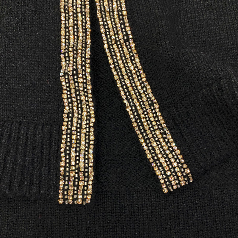 Saint Laurent Bead Embellished Cardigan | Designer code: 614581YAOQ2 | Luxury Fashion Eshop | Miamaia.com