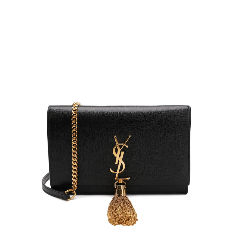 YSL saint laurent wallet on chain kate tassel bag review