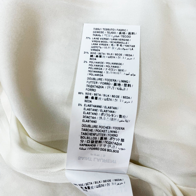 Saint Laurent Woven Cropped Plaited Trim Jacket | Designer code: 645976Y5C78 | Luxury Fashion Eshop | Miamaia.com