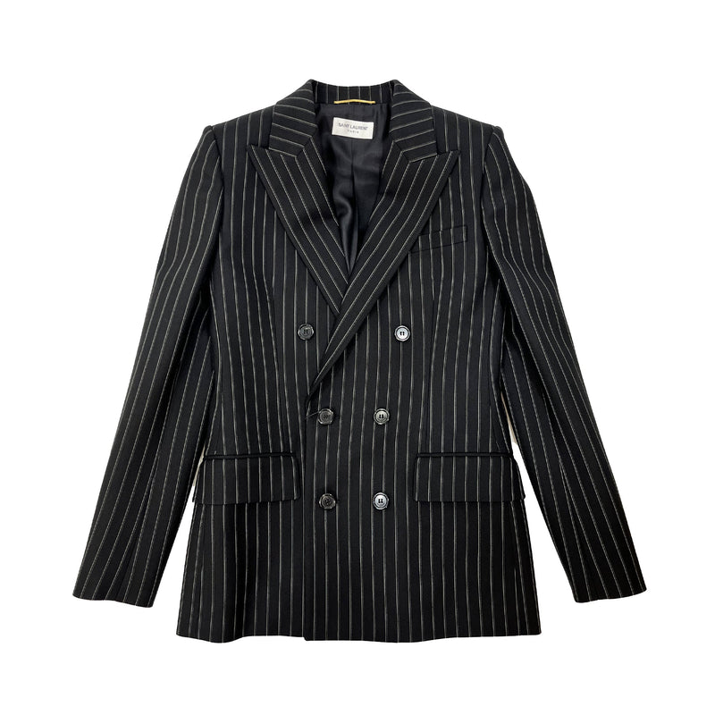 Saint Laurent Double Breasted Blazer | Designer code: 686136Y3D17 | Luxury Fashion Eshop | Miamaia.com