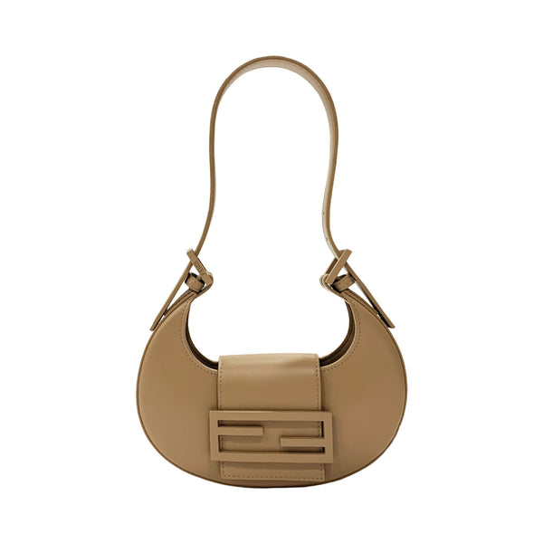 Fendi Cookie Logo Plaque Mini Shoulder Bag | Designer code: 8BS065AKMN | Luxury Fashion Eshop | Mia-Maia.com