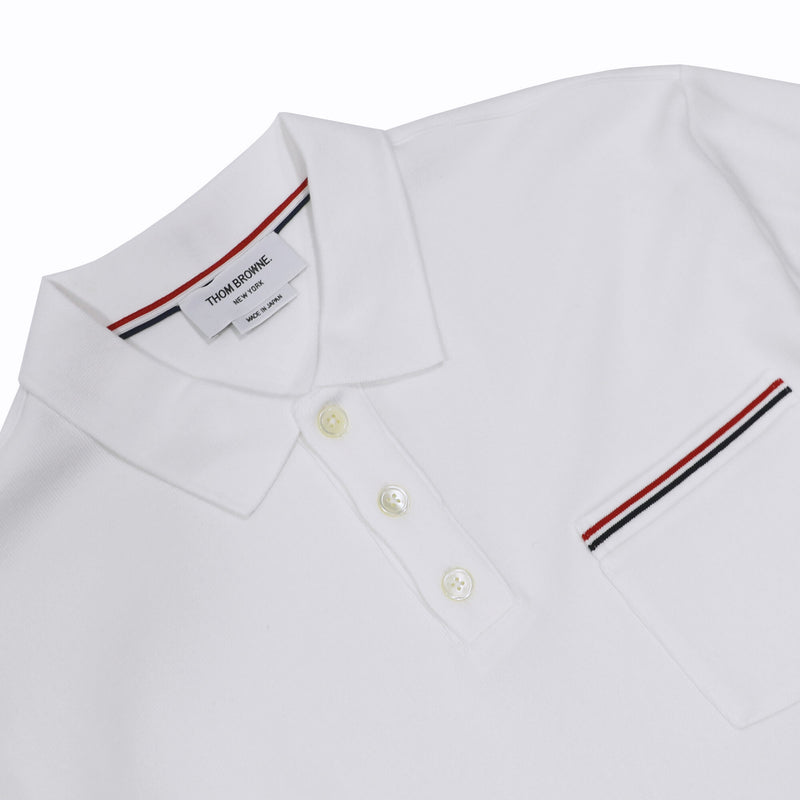 Thom Browne Pocket Polo Shirt | Designer code: MJP171AJ0029 | Luxury Fashion Eshop | Mia-Maia.com