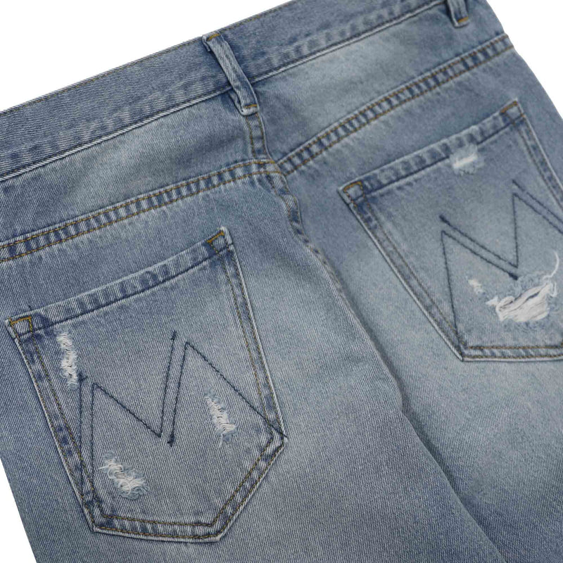 Miuccia Destroyed Pants | Designer code: MC2023SS0067 | Luxury Fashion Eshop | Mia-Maia.com