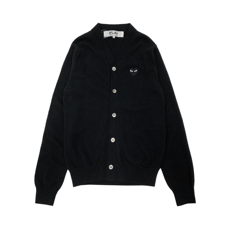 Comme Des Garcons Play Heart Patch Cardigan | Designer code: P1N024 | Luxury Fashion Eshop | Mia-Maia.com