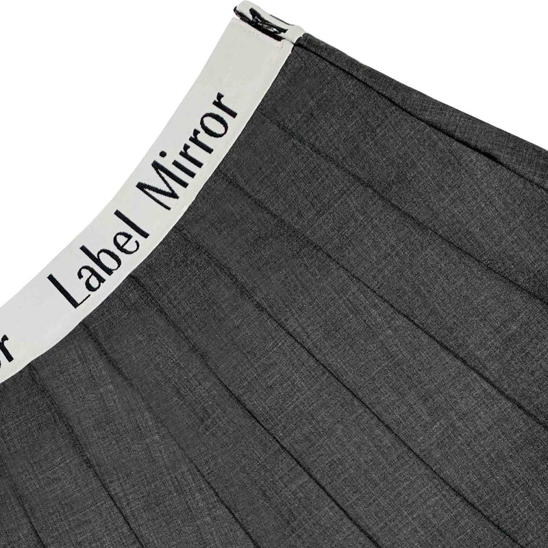Label Mirror Logo Waistband Skirt | Designer code: LM2022FW057 | Luxury Fashion Eshop | Mia-Maia.com